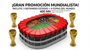 Combo Mundialista Premium – Estadio Botanero + 4 Copas del Mundo 1L