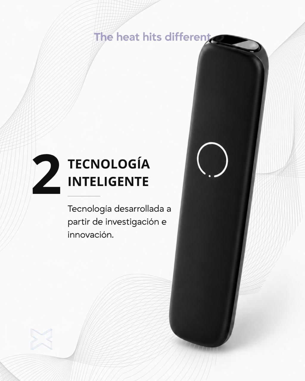 Calentador de Tabaco OMUX – Tecnología de Calentamiento Continuo y Máxima Batería