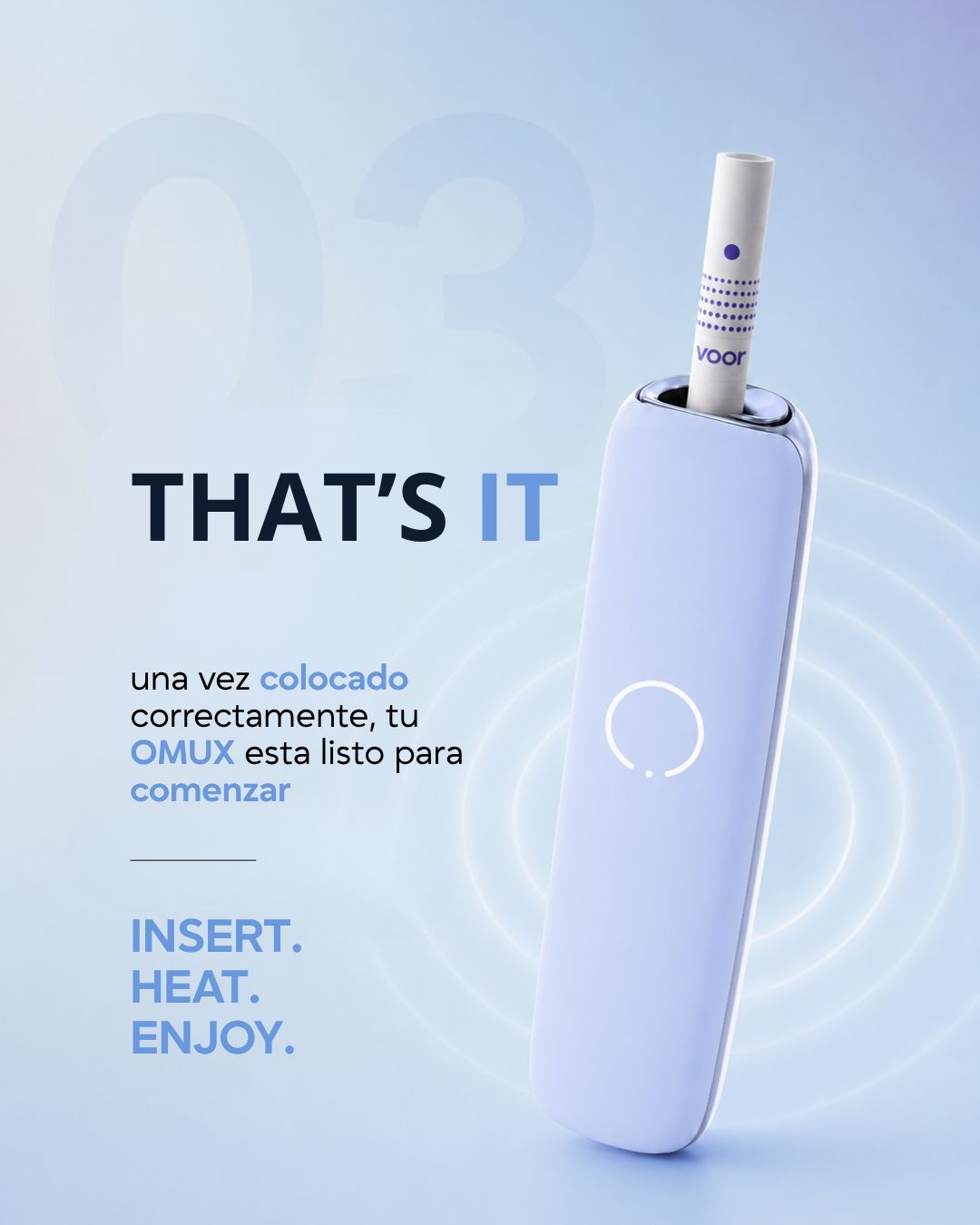 Calentador de Tabaco OMUX – Tecnología de Calentamiento Continuo y Máxima Batería