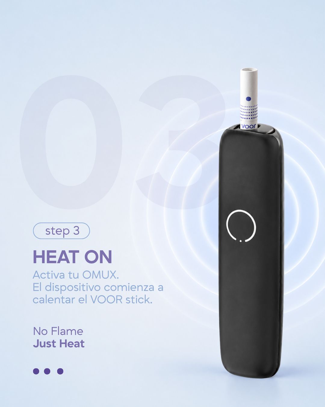 Calentador de Tabaco OMUX – Tecnología de Calentamiento Continuo y Máxima Batería